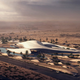 Illustration for article titled New building in the Arabian desert looks like an alien spaceship fleet
